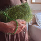 Mini Clutch with Green Rhinestone Handle - One-of-a-Kind