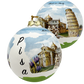 CHRISTMAS BALL Ceramic - Pisa