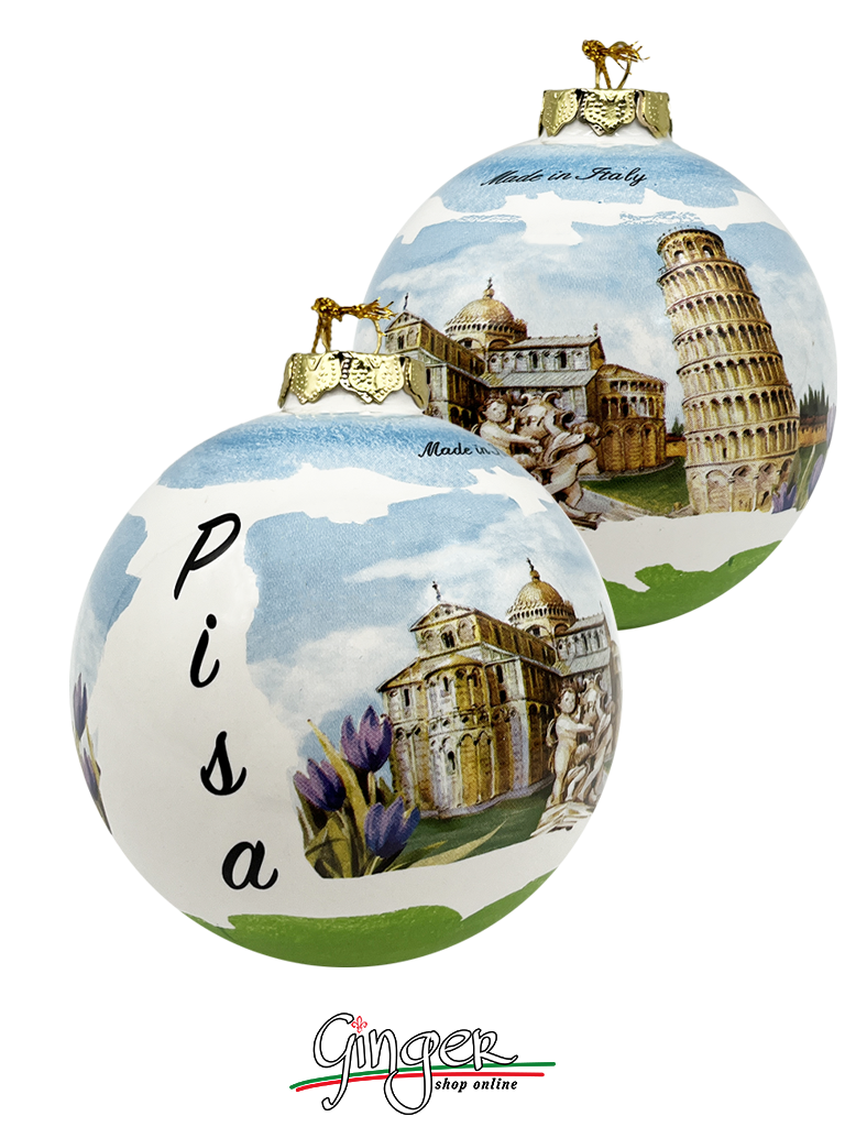 CHRISTMAS BALL Ceramic - Pisa