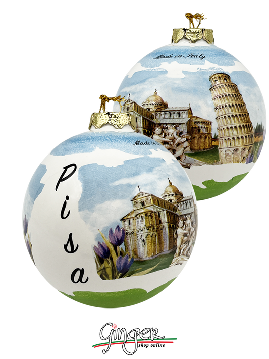 CHRISTMAS BALL Ceramic - Pisa