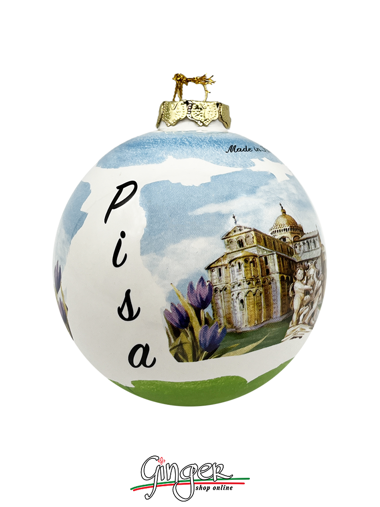 CHRISTMAS BALL Ceramic - Pisa