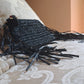 Black Fringed Clutch - One-of-a-Kind