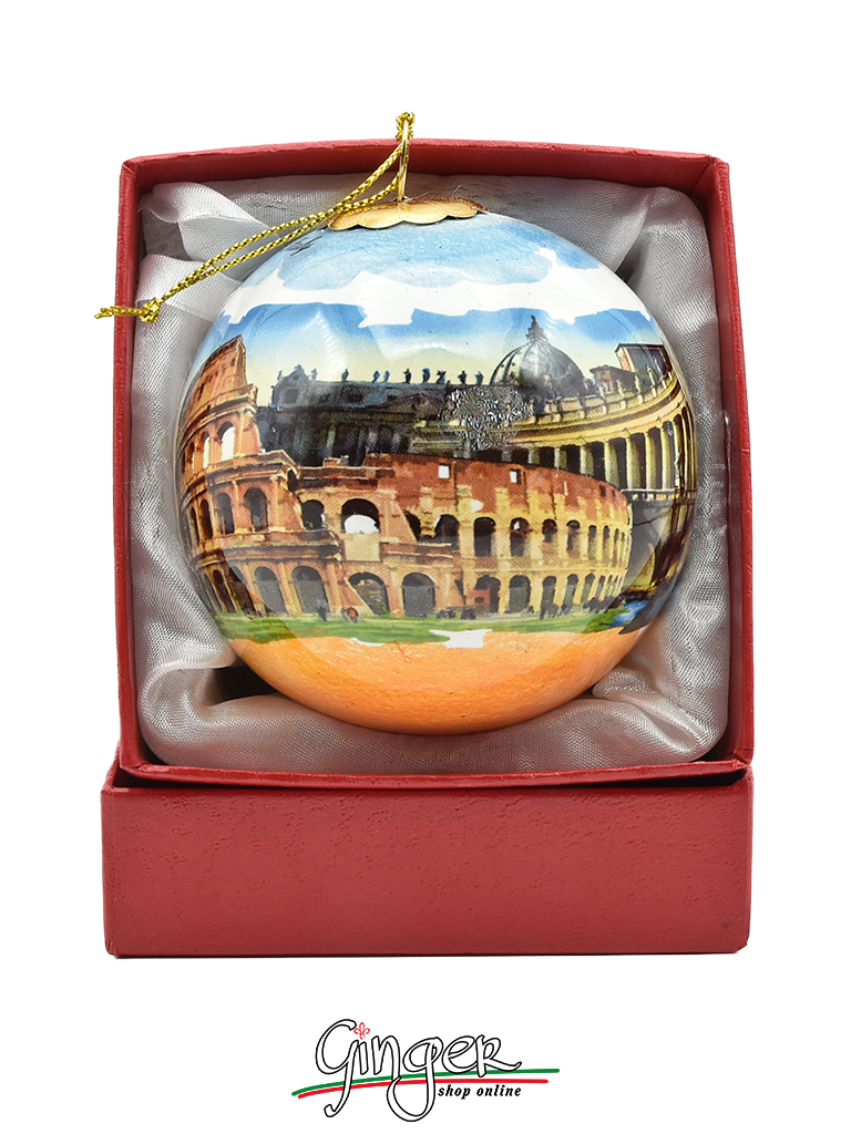 CHRISTMAS BALL Porcelain - Monuments of Rome