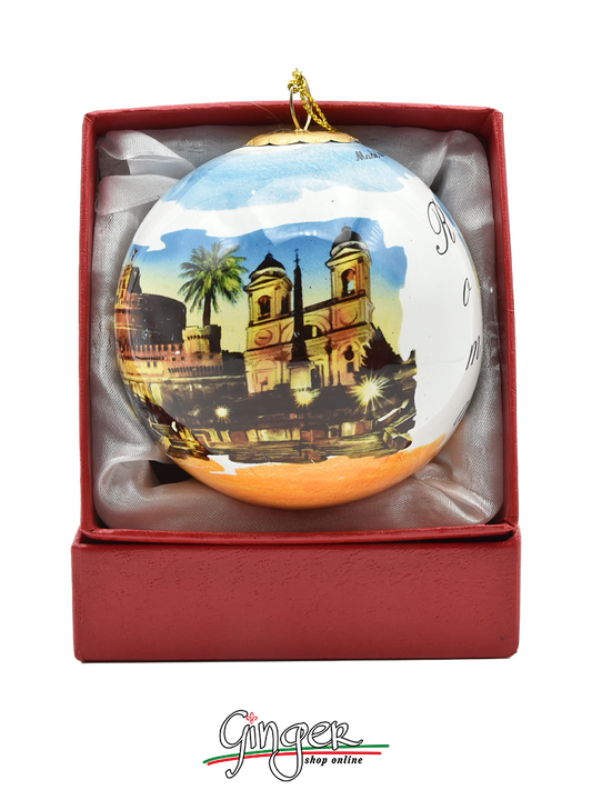 CHRISTMAS BALL Porcelain - Monuments of Rome