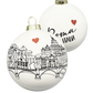 CHRISTMAS BALL Ceramic - Italian Cities: Rome