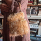 Gold Bamboo-Handled Bucket Bag - One-of-a-Kind