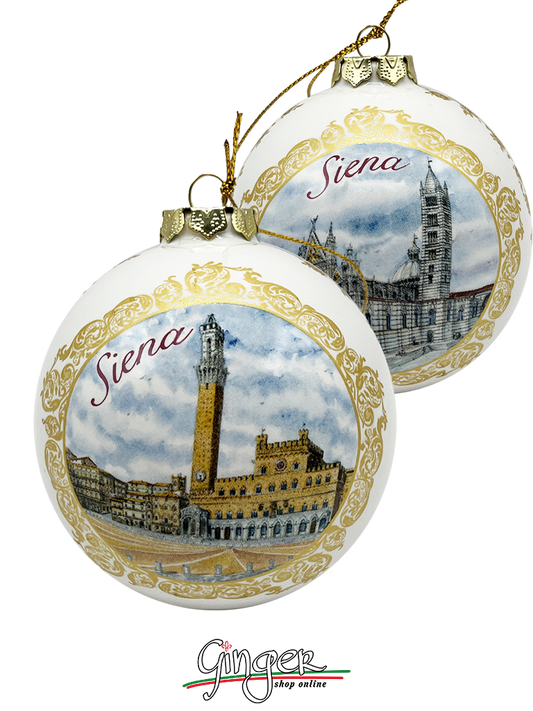 CHRISTMAS BALL Ceramic - Siena