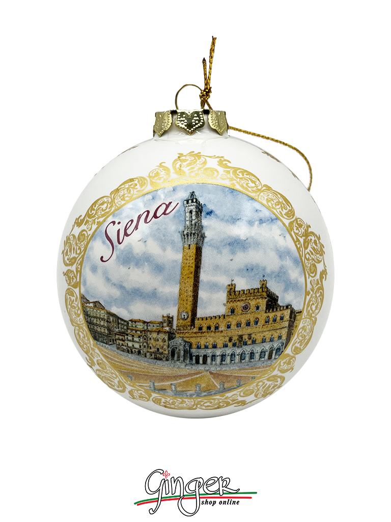 CHRISTMAS BALL Ceramic - Siena