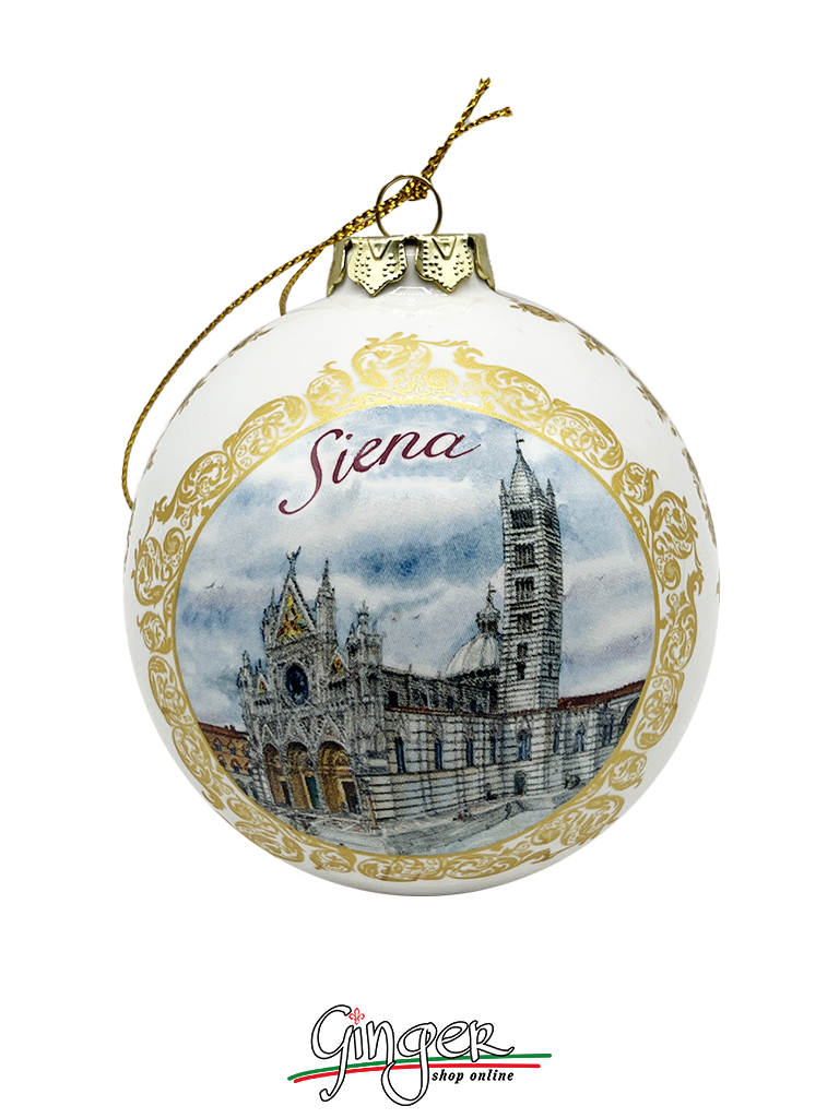 CHRISTMAS BALL Ceramic - Siena