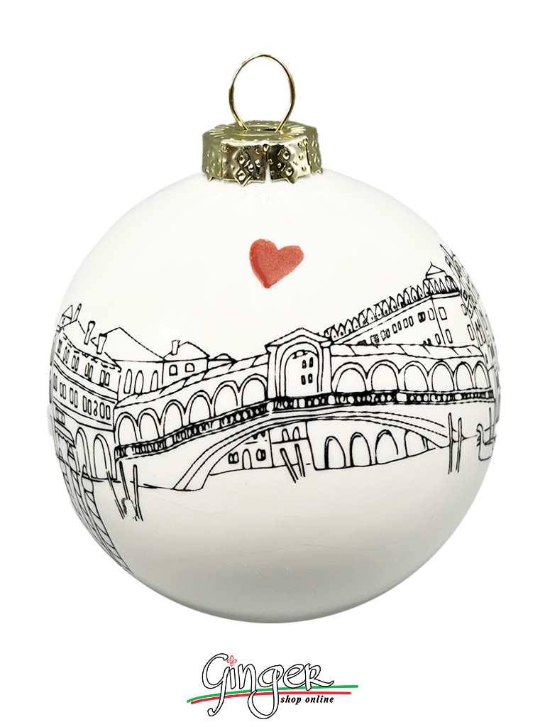 CHRISTMAS BALL Ceramic - Cities of Italy: Venice