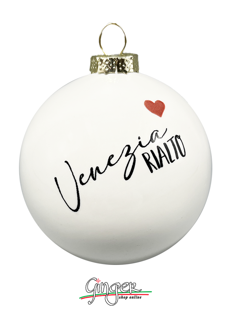 CHRISTMAS BALL Ceramic - Cities of Italy: Venice