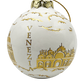 CHRISTMAS BALL Ceramic - Venice GOLD PROFILE