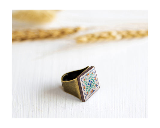Ring, bronze base