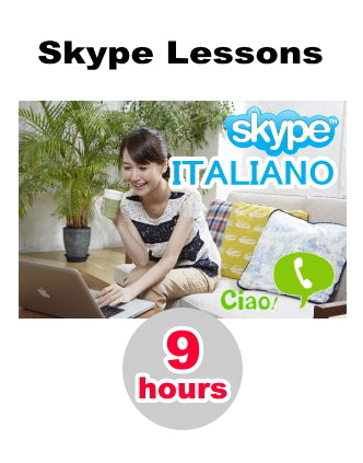 Skype Lesson : 9 hours of conversation - Learn Italian online from home!
