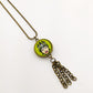 Double face green necklace