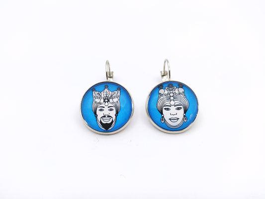 Light blue earrings