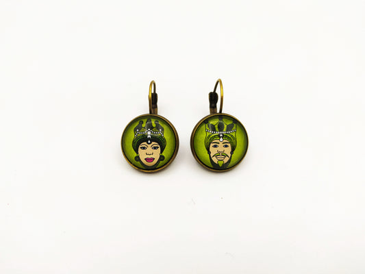Green Earrings