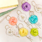 Pack of 6 magnet roses and noose