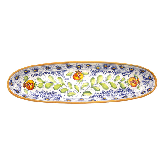 Oval Tray for Appetizers - Melograne decoration