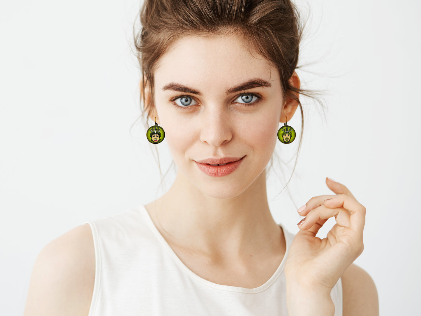 Green Earrings
